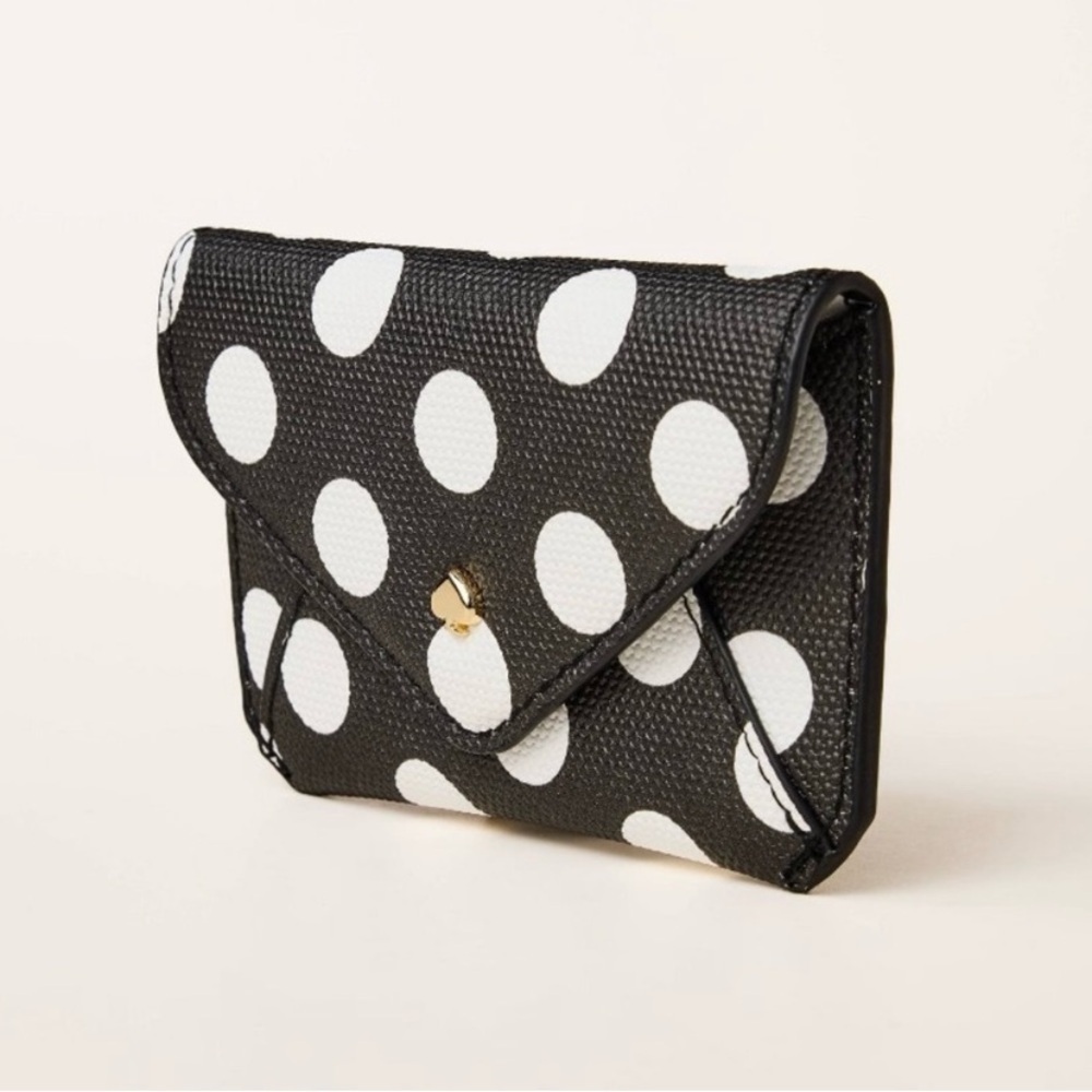 Polka Dot Envelope Card Case - kate spade new york x Target Black/White 🆕 - Picture 2 of 7